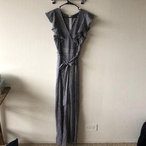 Jealous Tomato striped jumpsuit